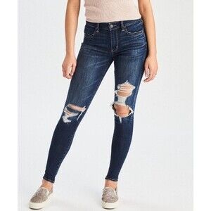 American Eagle Hi Rise Jeggings Distressed 6R